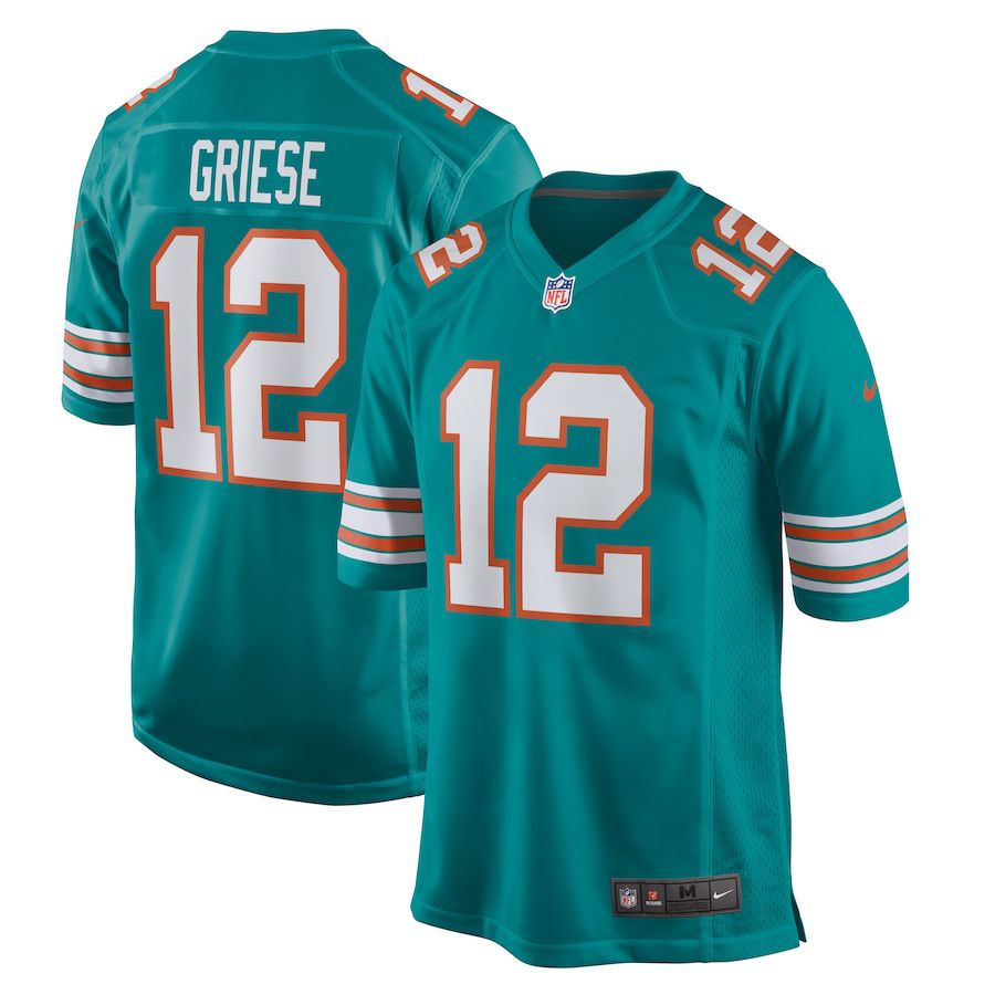Cheap Men Miami Dolphins 12 Bob Griese Nike Green Retired Player NFL Jersey